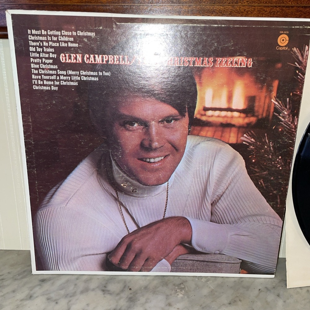GLEN CAMPBELL THAT CHRISTMAS FEELING LP VG+ VINYL RECORD CAPITOL SM-2978